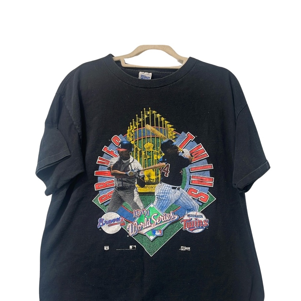 Vintage 1991 World Series T-Shirt – Braves vs. Twins (Men’s Size XL)